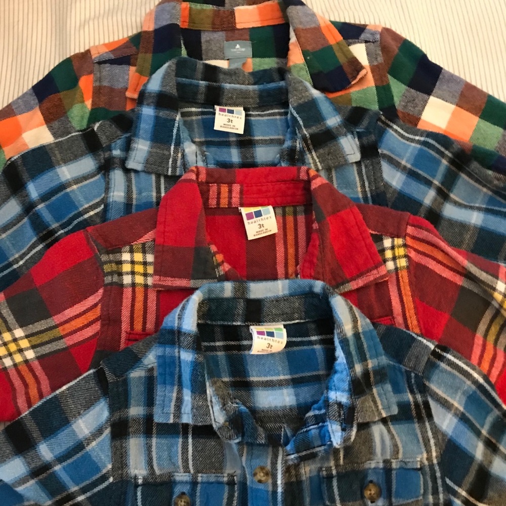 3T Boy Flannel shirt lot